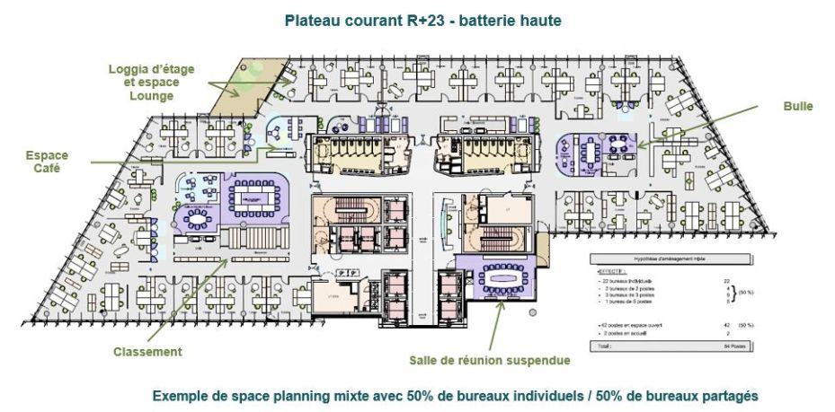 Bureau La Défense 1722m² Location bureau Courbevoie Hauts-de-Seine OLBUR2100517 18